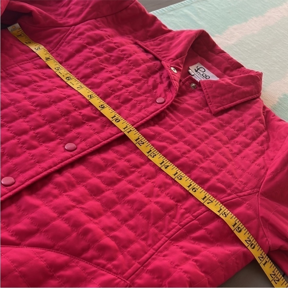 Lilly Pulitzer Vintage White Label Hot Pink Quilted Jacket - Picture 8 of 10